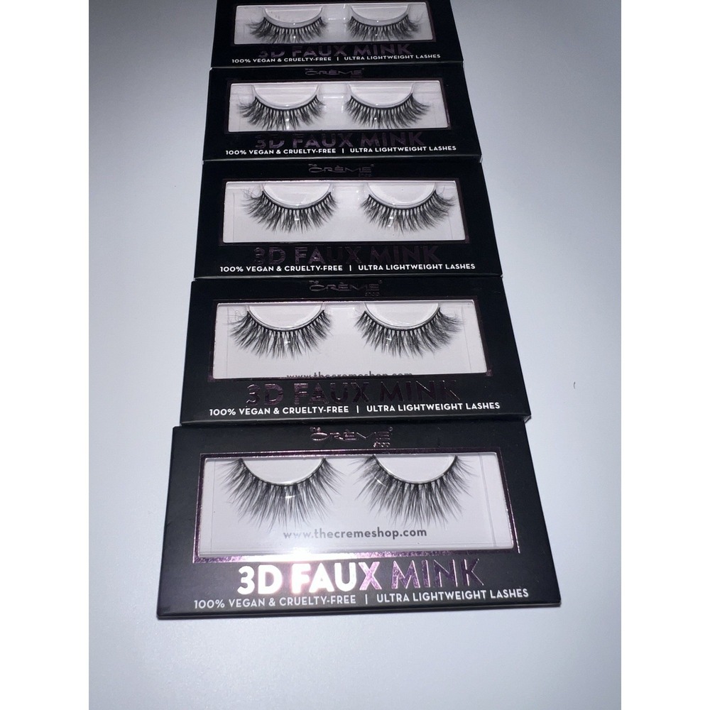 THE CREME SHOP Flexible Fit 3D Faux Mink Lash Lightweight New-5 boxes